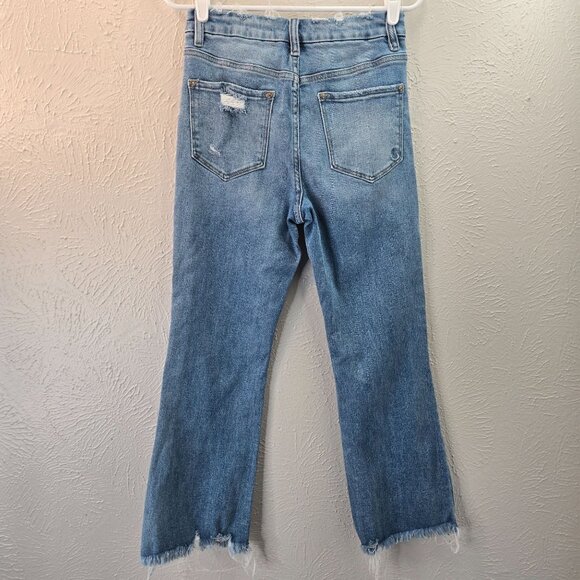Rockin' C Western Jeans Size 28 High Rise Light Blue Wash Casual Stretch Denim - Picture 5 of 10